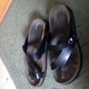 Women's Mephisto Sandal, black size 40.